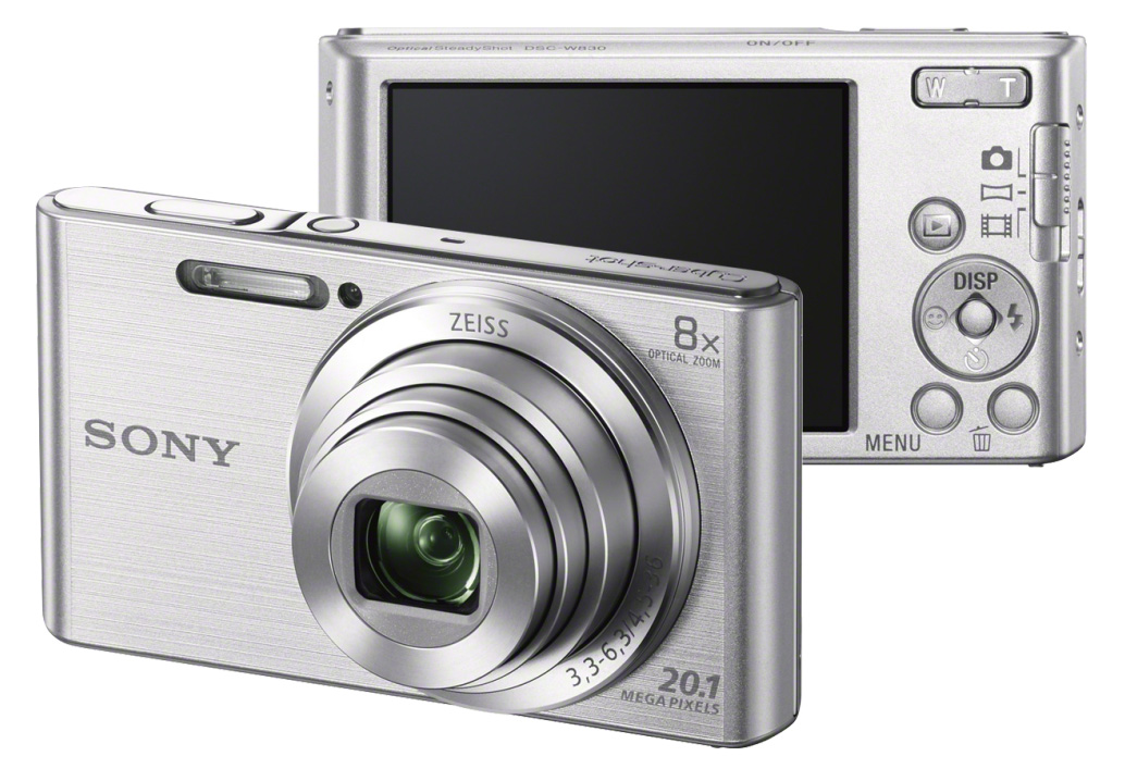 Sony DSCW830 Cybershot Digital Camera (Silver) at Hunts Photo & Video